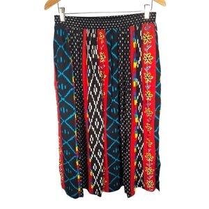 Vintage Napa Valley geometric Native American Aztec maxi skirt woman's Large